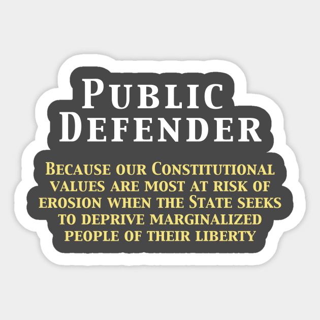 Public Defenders Sticker by ericamhf86